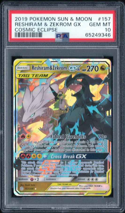 PSA 10 | Reshiram & Zekrom GX