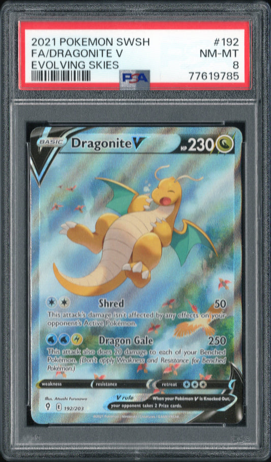 PSA 8 | Dragonite V